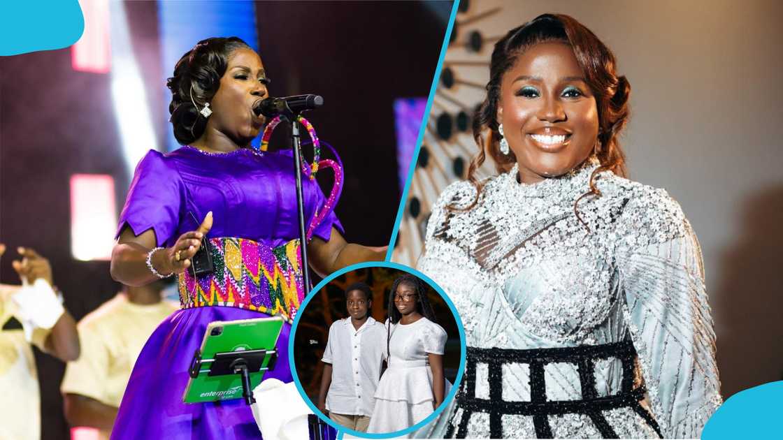 Diana Hamilton, Ghanaian Musicians, Ghanaian Singers, Celebruty babies, Michaela and Michael, Ghanaian Twin Babies