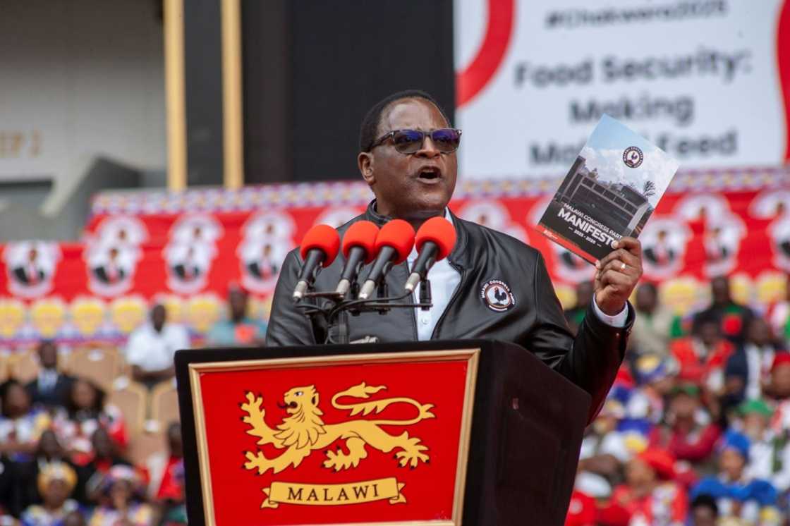 President Lazarus Chakwera from the Malawi Congress Party (MCP) is seeking a second term President Lazarus Chakwera from the Malawi Congress Party (MCP) is seeking a second term