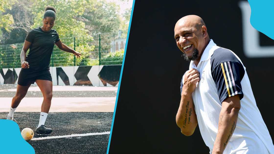 Black Queens Star Freda Ayisi Impresseses Real Madrid Legend with Football Trick Black Queens Star Freda Ayisi Impresseses Real Madrid Legend with Football Trick