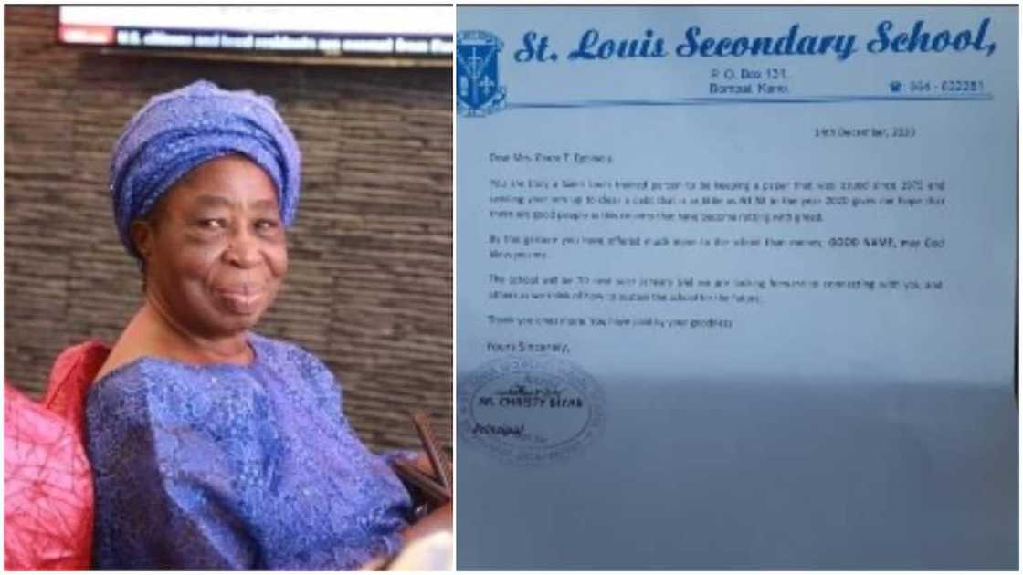 Nigerian woman finally pays school fees of around N2 she owned in 1975, principal writes her letter from Kano Nigerian woman finally pays school fees of around N2 she owned in 1975, principal writes her letter from Kano