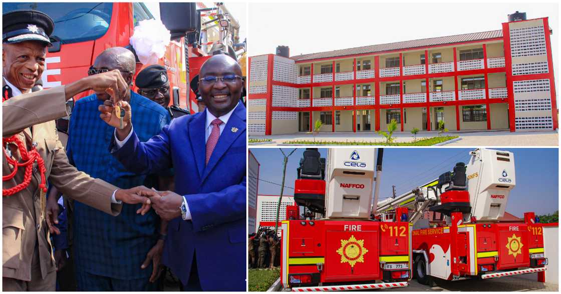 Vice-President Bawumia commissions classroom blocks and others for the Ghana Fire Academy Vice-President Bawumia commissions classroom blocks and others for the Ghana Fire Academy
