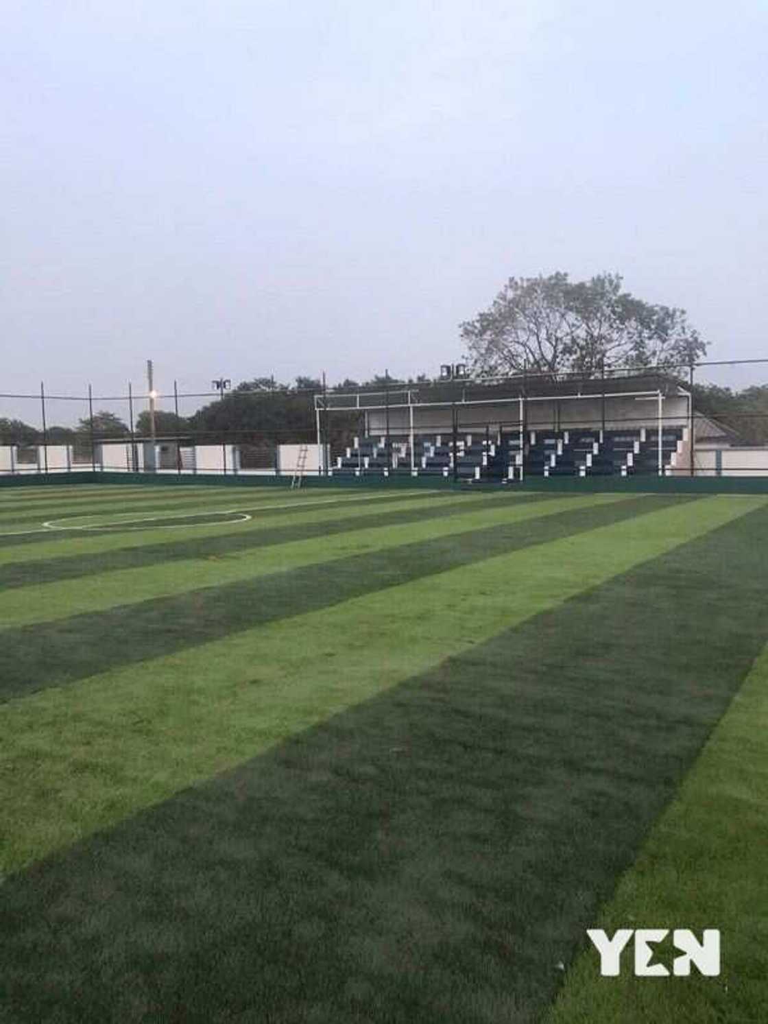 Despite's brother Ernest Ofori Sarpong builds astroturf for Legon Presec Despite's brother Ernest Ofori Sarpong builds astroturf for Legon Presec
