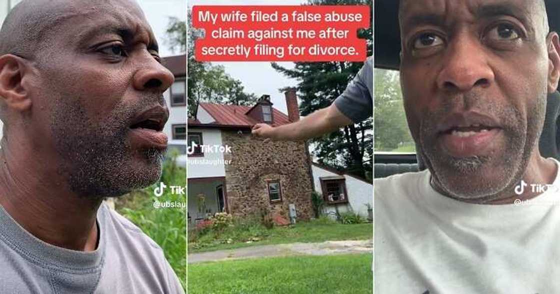 Man cries out as wife secretly files for divorce