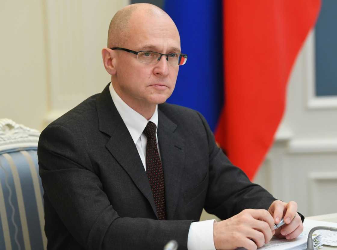 First Deputy Chief of Staff of the Presidential Office Sergei Kiriyenko, seen in April 2020, is said by the United States to be organizing referenda aimed at annexing parts of Ukraine