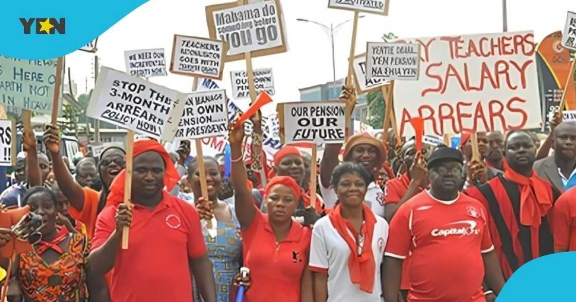 teachers, protest, streets of accra, government, ges, recruitment