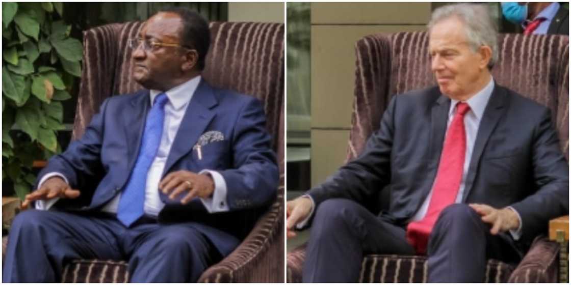 Dr Owusu Afriyie Akoto and Tony Blair Dr Owusu Afriyie Akoto and Tony Blair