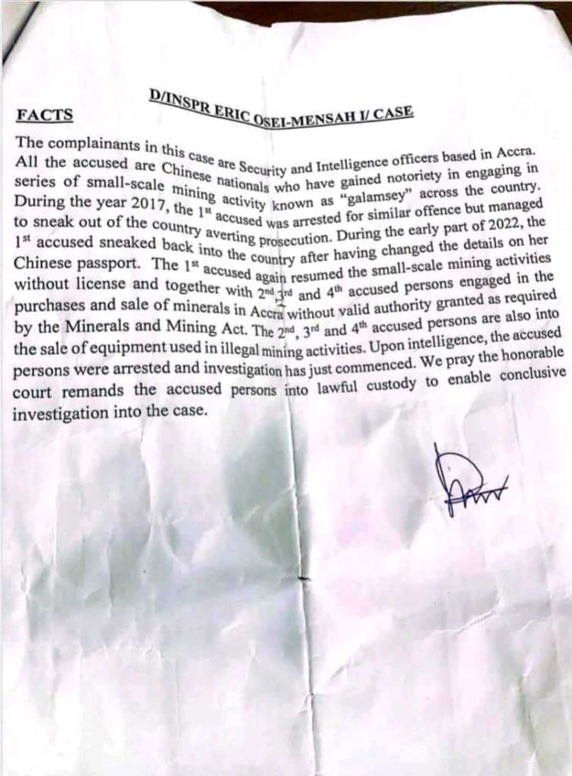 Aisha Huang charge sheet Aisha Huang charge sheet