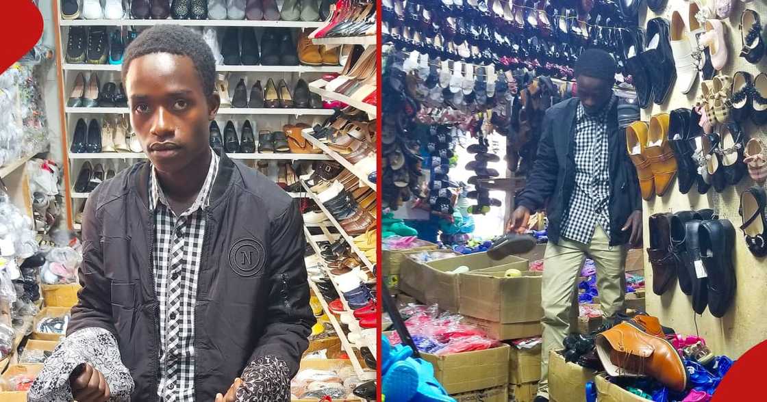 Brian Areri, who had been taken shopping for new clothes. Brian Areri, who had been taken shopping for new clothes.