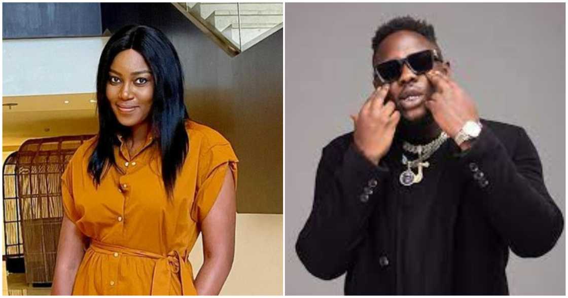 Yvonne Nelson and Medikal at a book launch Yvonne Nelson and Medikal at a book launch