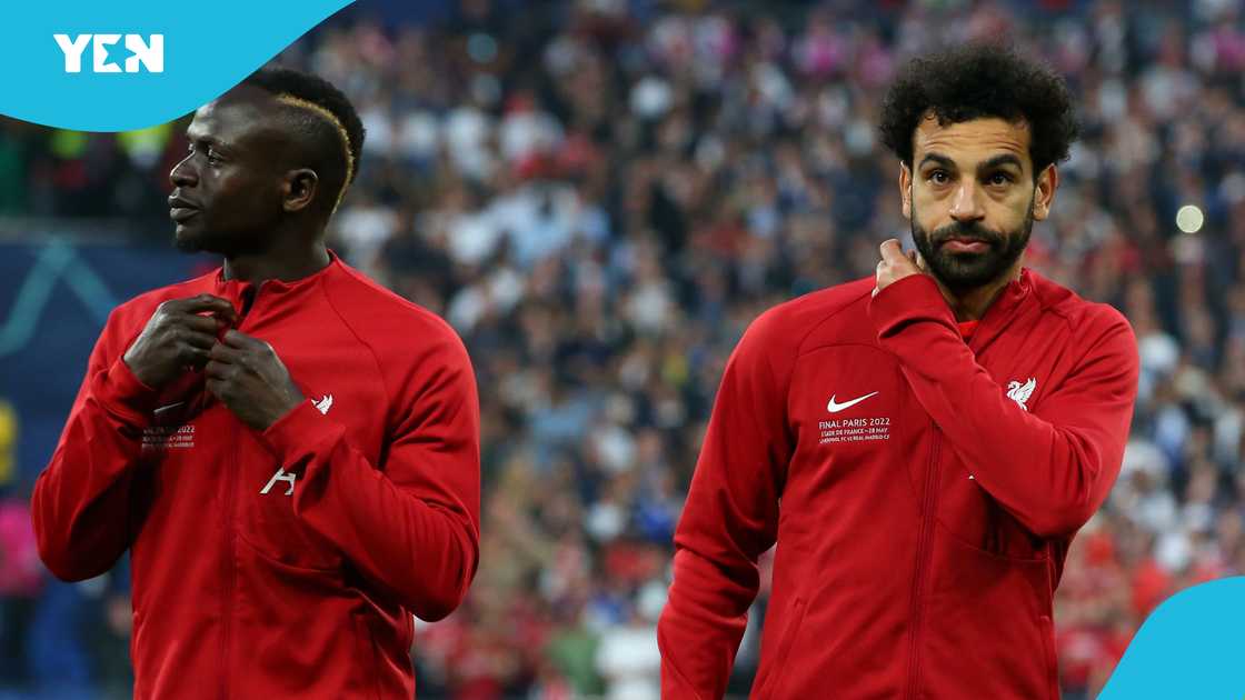 Sadio Mane, Mohamed Salah, Liverpool, 2022 Champions League, Real Madrid Sadio Mane, Mohamed Salah, Liverpool, 2022 Champions League, Real Madrid