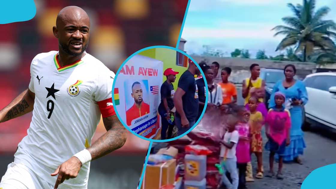 Black Stars, captain, Jordan Ayew, orphanages, Liberia. Black Stars, captain, Jordan Ayew, orphanages, Liberia.