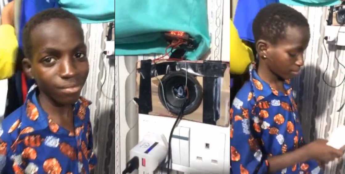 Young Ghanaian girl makes bluetooth speaker Young Ghanaian girl makes bluetooth speaker