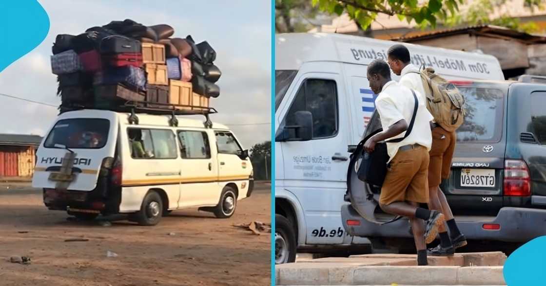 Ghanaians, bus, minibus, overload, students, shs students, overloaded bus, ghana