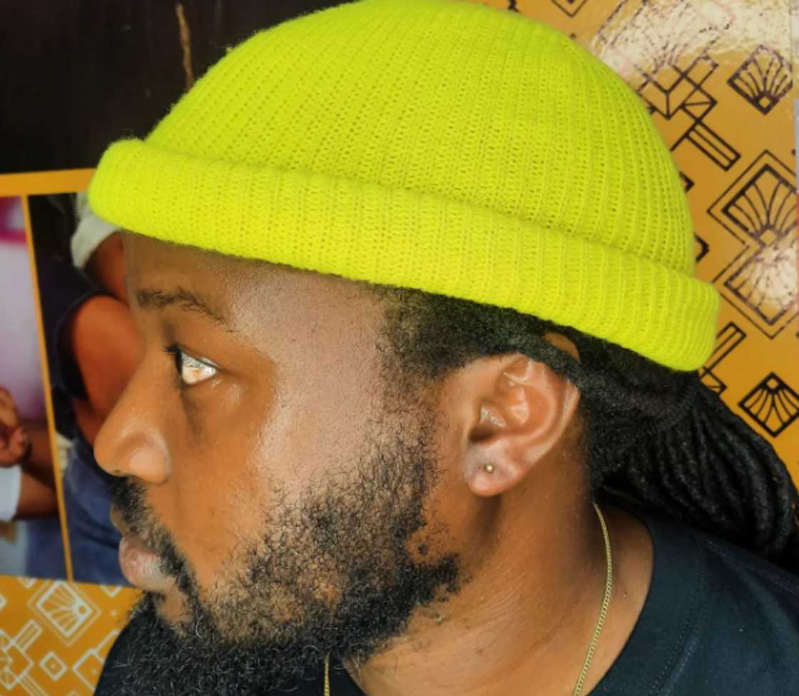 Left ear piercing Left ear piercing