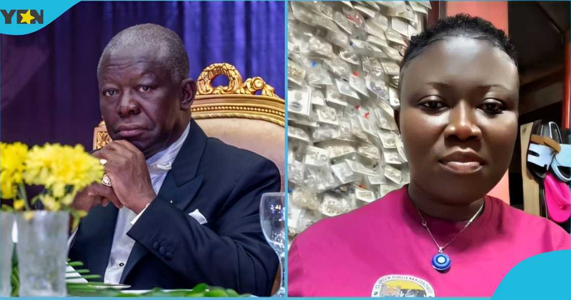 Photo of the Asantehene Otumfuo Osei Tutu and Kasapa FM journalist, Afia Pokua Photo of the Asantehene Otumfuo Osei Tutu and Kasapa FM journalist, Afia Pokua