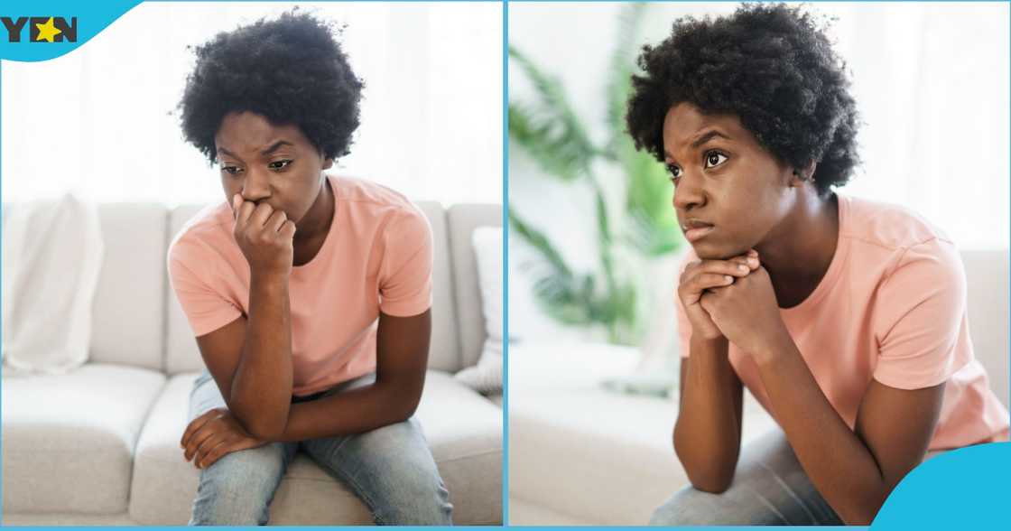 Young lady sad after she she rejected a man's love proposal, travel abroad Young lady sad after she she rejected a man's love proposal, travel abroad