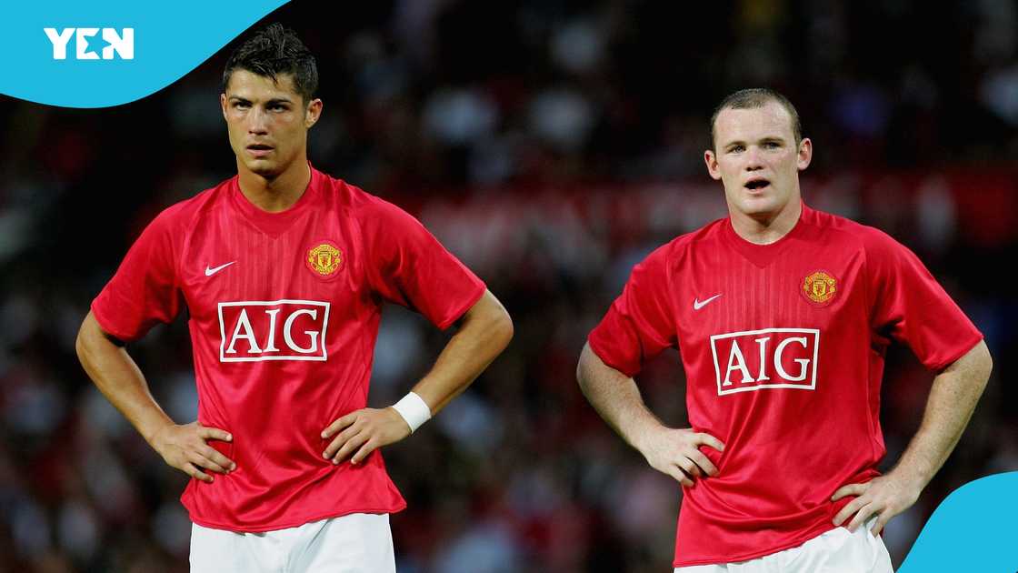 Wayne Rooney and Cristiano Ronaldo formed a key cog in Manchester United's golden era under Sir Alex Ferguson between 2004 and 2009. Photo by Alex Livesey. Wayne Rooney and Cristiano Ronaldo formed a key cog in Manchester United's golden era under Sir Alex Ferguson between 2004 and 2009. Photo by Alex Livesey.