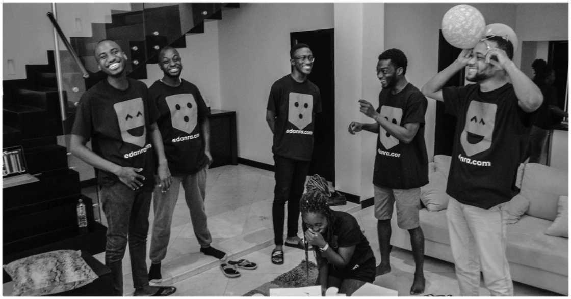 Edanra staff having a good time Edanra staff having a good time