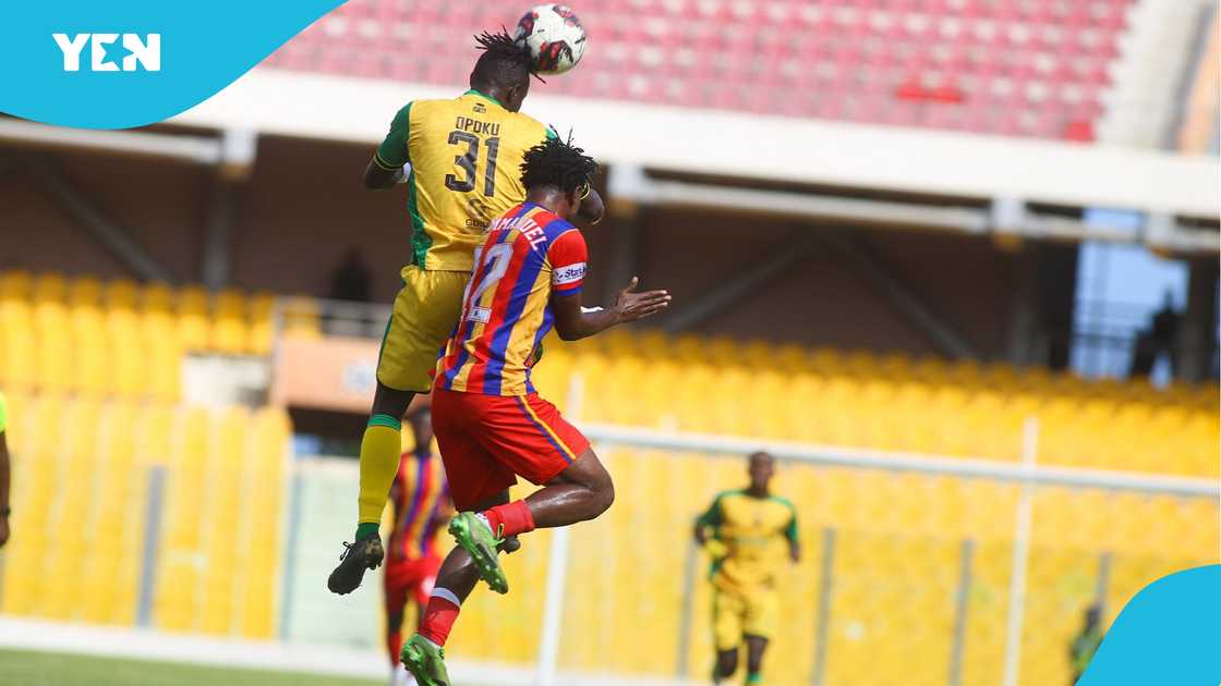 Hearts of Oak and Asante Kotoko played a 0-0 draw during their Ghana Premier League Super Clash on Sunday, May 4, 2025 at Accra Sports Stadium Hearts of Oak and Asante Kotoko played a 0-0 draw during their Ghana Premier League Super Clash on Sunday, May 4, 2025 at Accra Sports Stadium
