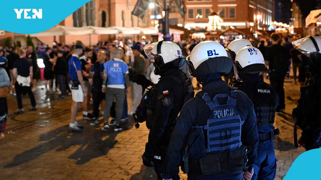 Wroclaw, southwest Poland, UEFA Conference League final, Chelsea, Real Betis. Wroclaw, southwest Poland, UEFA Conference League final, Chelsea, Real Betis.