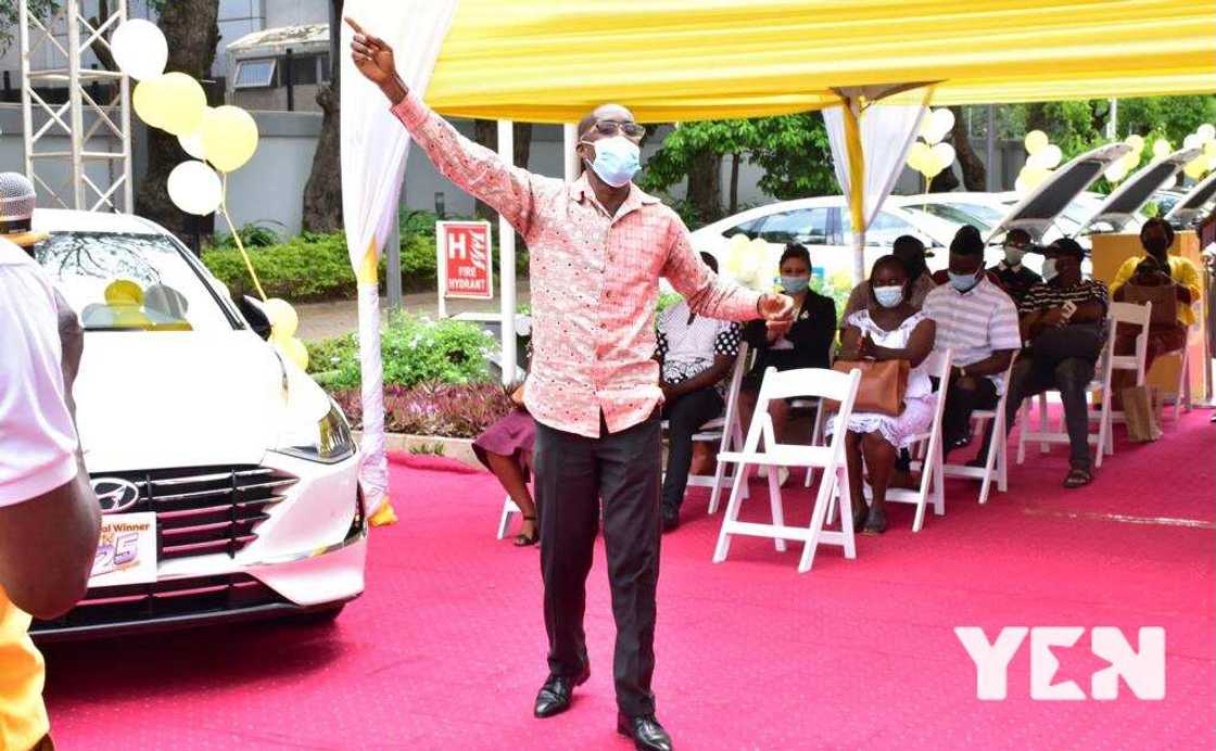 MTN presents 5 brand new Hyundai Sonata to 1st batch of winners of the MTN @25 mega promo MTN presents 5 brand new Hyundai Sonata to 1st batch of winners of the MTN @25 mega promo