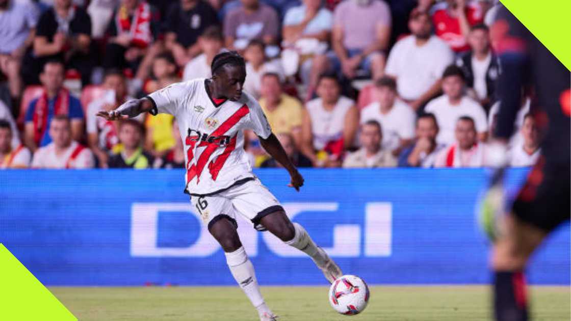 Abdul Mumin Suleiman of Rayo Vallecano. Abdul Mumin Suleiman of Rayo Vallecano.