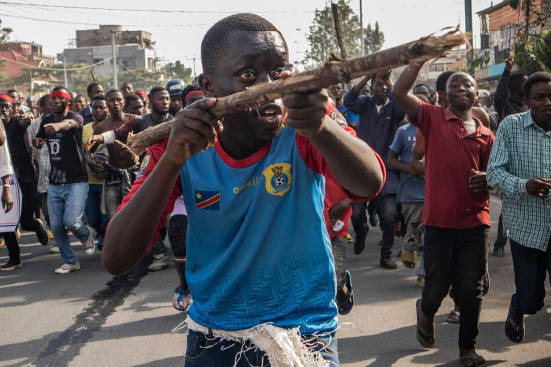 Fear and anger in Goma spilled over at an anti-Rwanda protest on Monday Fear and anger in Goma spilled over at an anti-Rwanda protest on Monday