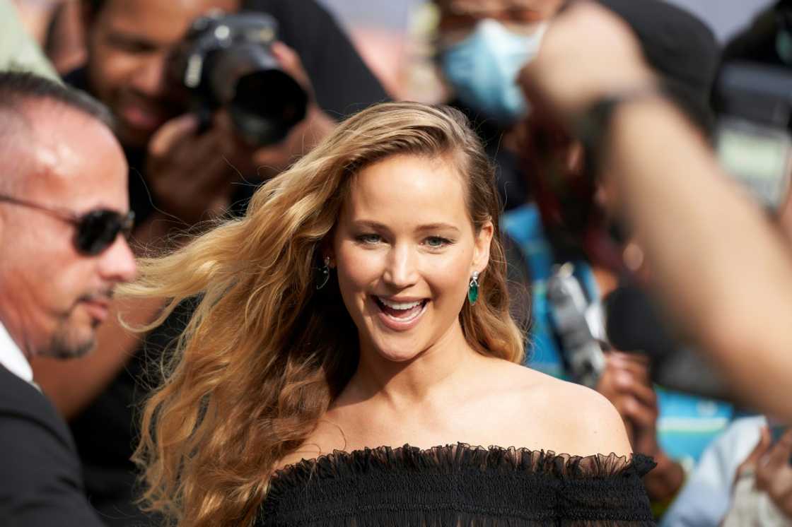 Jennifer Lawrence drew screaming fans to the red carpet for "Causeway," an indie drama in which she plays a military veteran Jennifer Lawrence drew screaming fans to the red carpet for "Causeway," an indie drama in which she plays a military veteran