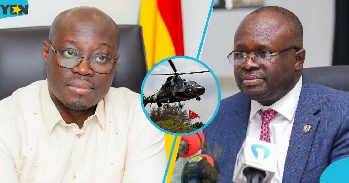 Dr Cassiel Ato Forson, Finance Minister, Dr Edward Omane Boamah, Defence Minister, helicopter crash, four new military aircraft, the Government of Ghana. Dr Cassiel Ato Forson, Finance Minister, Dr Edward Omane Boamah, Defence Minister, helicopter crash, four new military aircraft, the Government of Ghana.