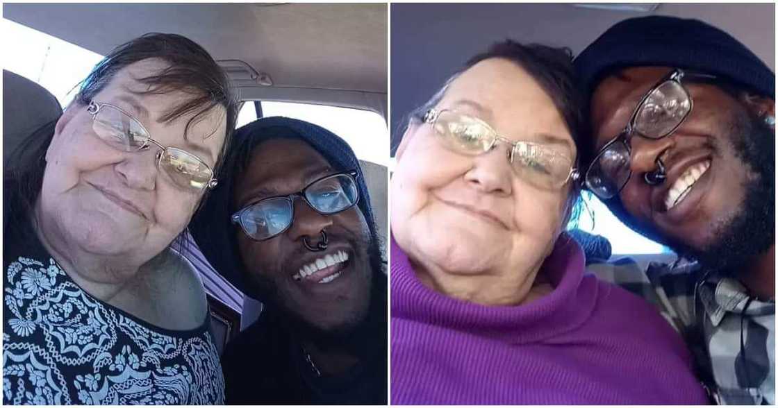 Devaughn Aubrey and Kathi Jenkins sharing selfie.