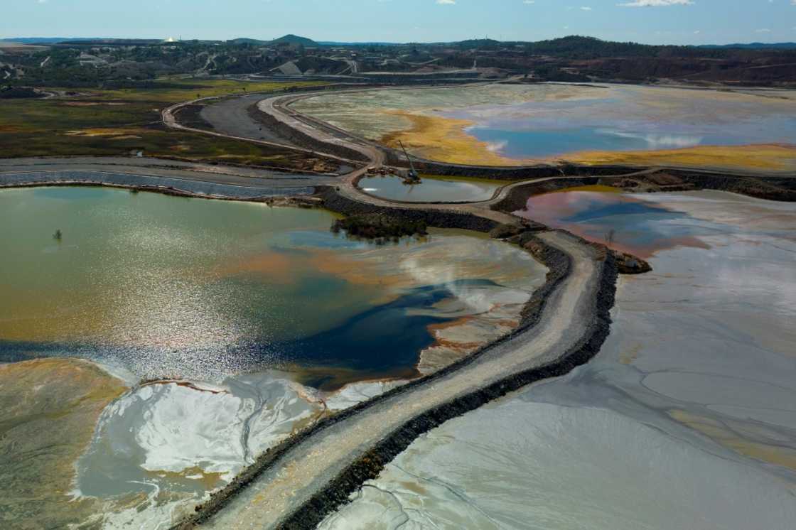 The Gossan reservoir at the Rio Tinto mines in Minas de Riotinto, near Huelva, on September 30, 2022 The Gossan reservoir at the Rio Tinto mines in Minas de Riotinto, near Huelva, on September 30, 2022