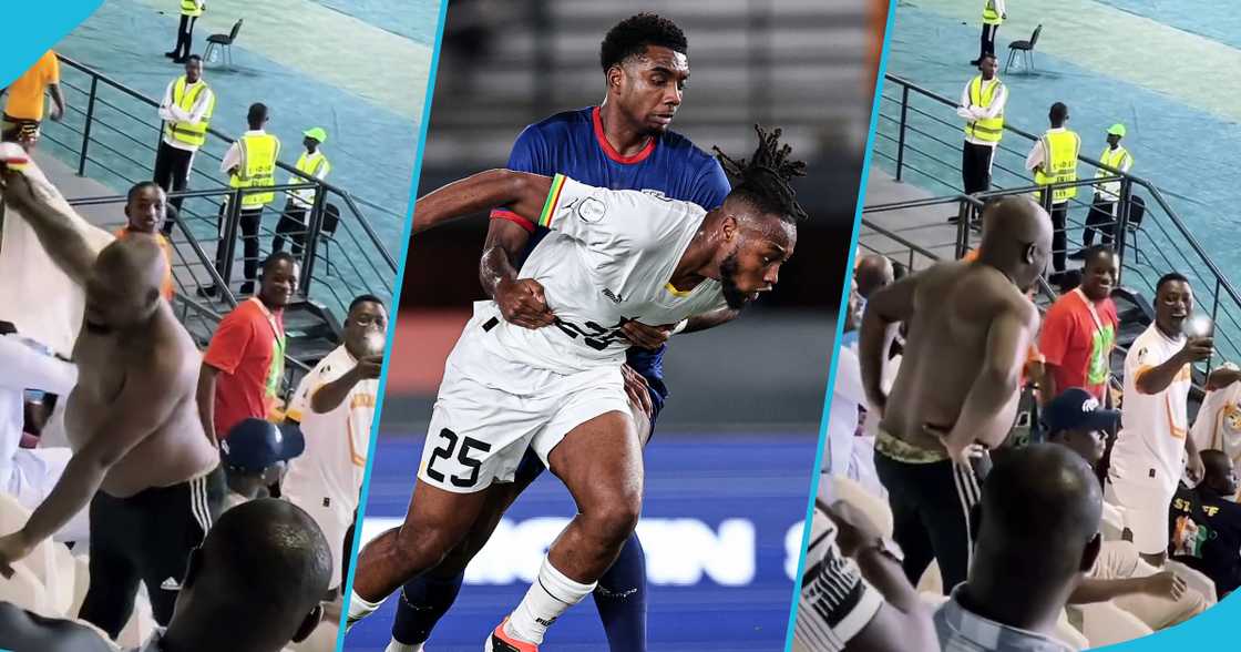 Black Stars supporter after the Ghana versus Cape Verde game Black Stars supporter after the Ghana versus Cape Verde game