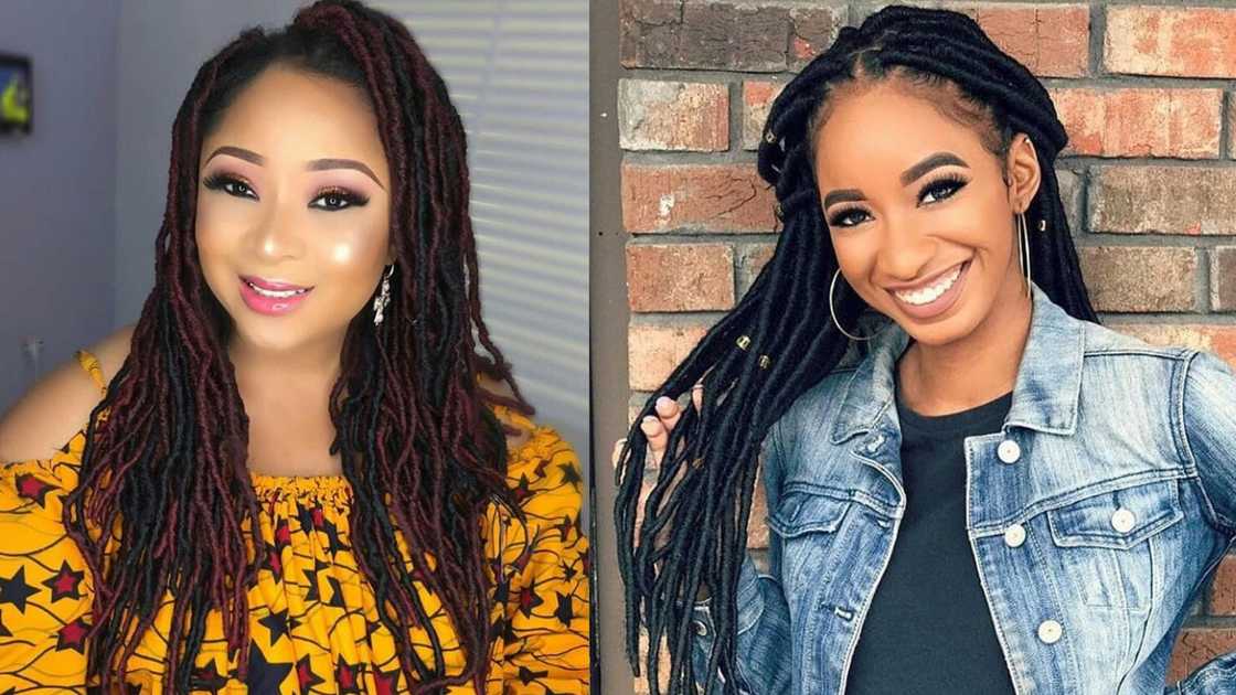 Women in Crotchet kinky locs Women in Crotchet kinky locs