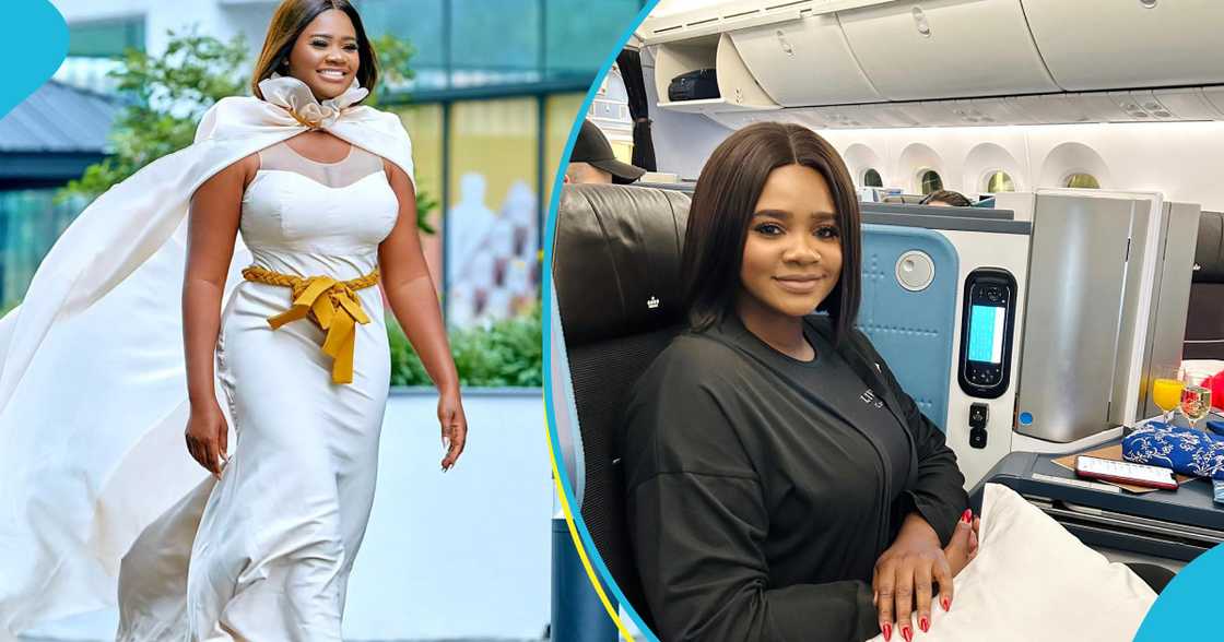 Kafui Danku Flies Business Class For GH¢187k, Peeps React To Video: "Someone's Whole Life Money"