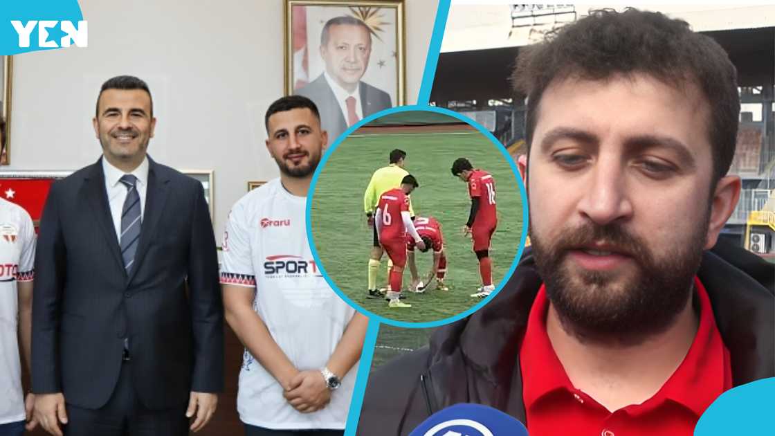 Gani Catan seagull rescue, Istanbul amateur football hero, Yurdumspor captain CPR seagull, footballer saves bird life, Gani Catan lifesaving act, seagull CPR football match, football compassion story, amateur football heroics, viral football rescue