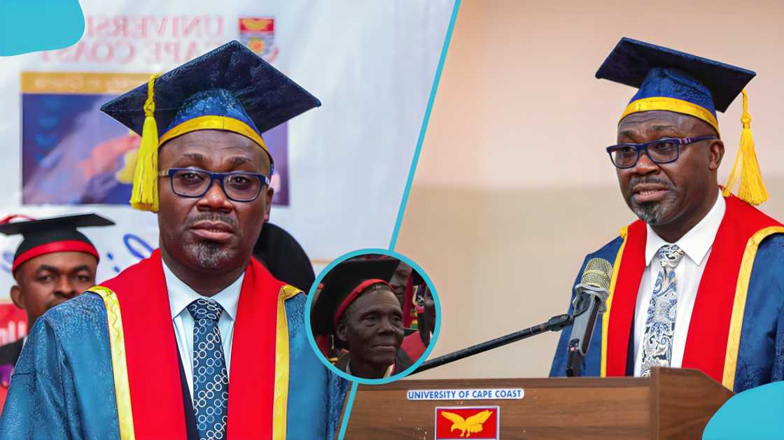Professor Denis Worlanyo Aheto, UCC, best graduating student, valedictorian, Joseph Ocloo Aheto, Graduation