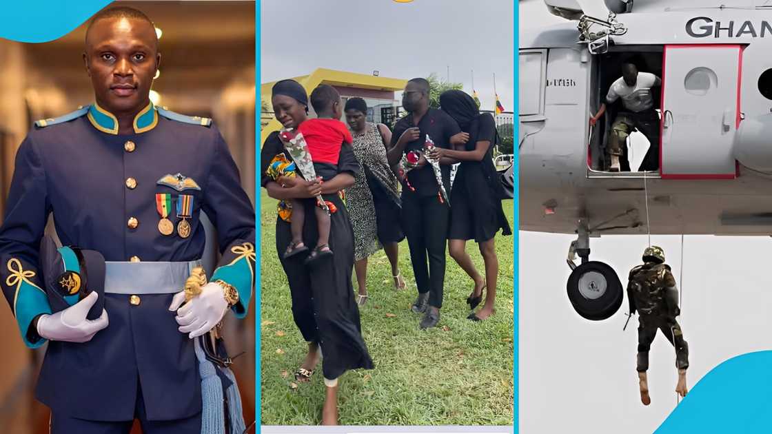 Squadron Leader Peter Bafemi Anala, Squadron Leader Peter Bafemi Anala's wife, Helicopter crash, Obuasi, Ghana Armed Forces, Jubilee House