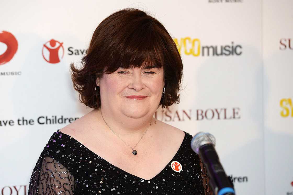 Susan Boyle at a photocall in London, England. Susan Boyle at a photocall in London, England.