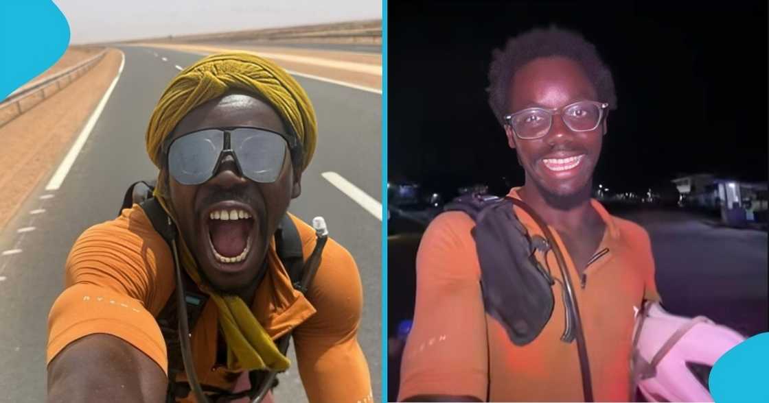 ghana, cyclist, ghanaian man, Germany, cyclist from Ghana, Germany to Ghana, Edusports, Emmanuel Akpor Adjei, 10,000 km ghana, cyclist, ghanaian man, Germany, cyclist from Ghana, Germany to Ghana, Edusports, Emmanuel Akpor Adjei, 10,000 km