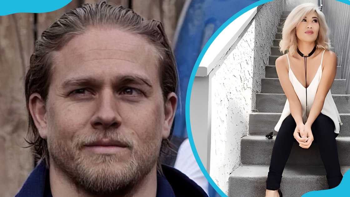 Charlie during an outdoor activity (L). Morgana sitting on a staircase (R). Charlie during an outdoor activity (L). Morgana sitting on a staircase (R).