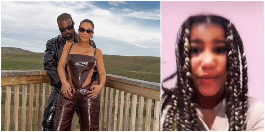 Kim K reacts shortly after rapper called her out over North's TikTok videos Kim K reacts shortly after rapper called her out over North's TikTok videos