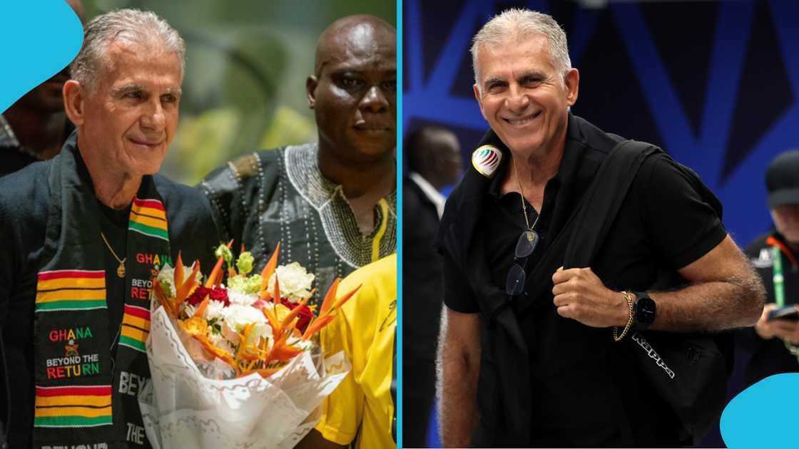 Black Stars Coach Carlos Queiroz Arrives in Ghana Ahead of Unveiling, Gets Royal Treatment