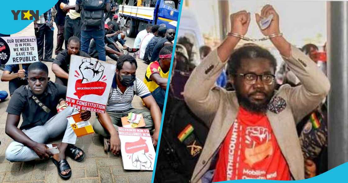 Democracy Hub's Oliver Barker-Vormawor says a high court injunction won't deter protesters from protesting. Democracy Hub's Oliver Barker-Vormawor says a high court injunction won't deter protesters from protesting.