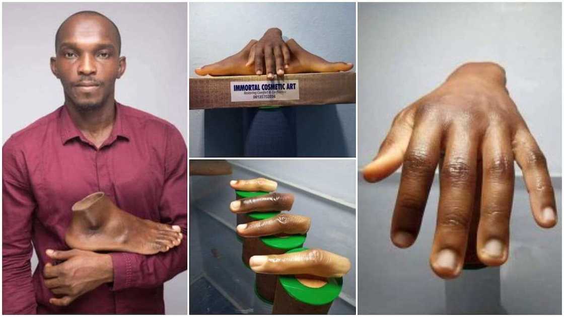 Nigerian Man Creates Artificial Fingers, Legs, Hands for Dark Skin, Photos Wow People Nigerian Man Creates Artificial Fingers, Legs, Hands for Dark Skin, Photos Wow People