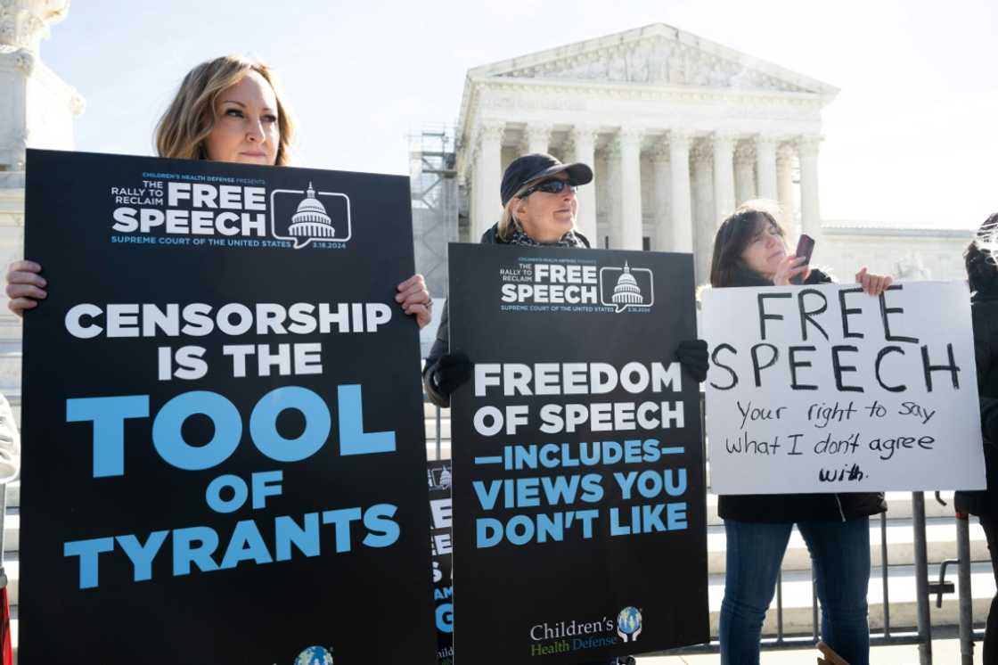 Conservative demonstrators outside the Supreme Court Conservative demonstrators outside the Supreme Court