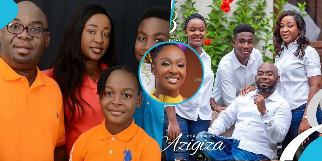 Reverend Victor Kpapko Addo, famed Azigiza Jnr and his family Reverend Victor Kpapko Addo, famed Azigiza Jnr and his family