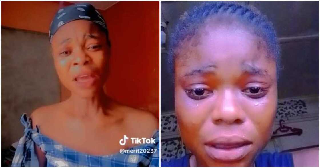 Lady cries out in video as her mother orders her out of the house due to her pregnancy Lady cries out in video as her mother orders her out of the house due to her pregnancy