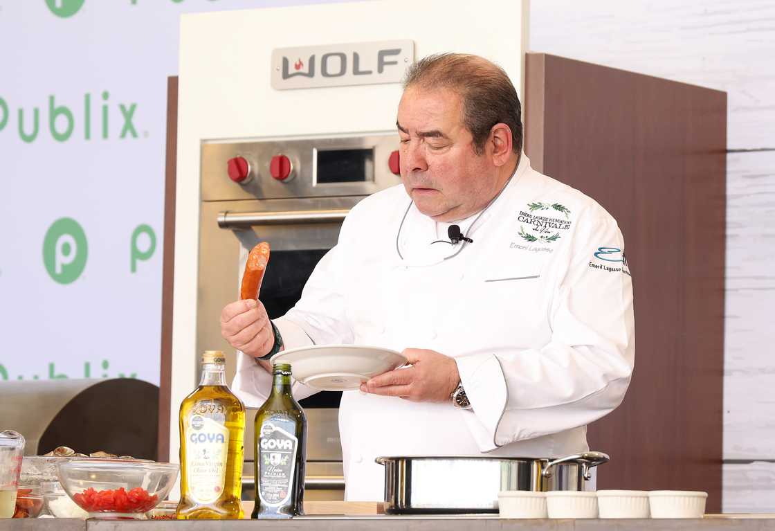 Emeril Lagasse is seen during his demonstration at the South Beach Wine and Food Festival Grand Tasting