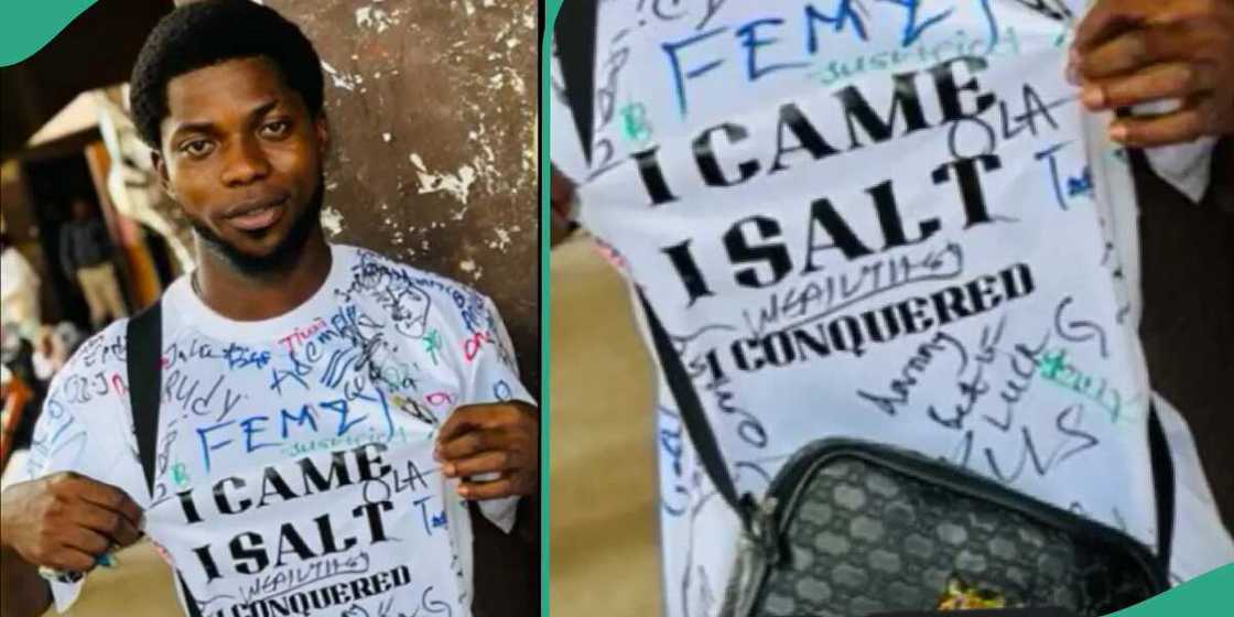 Nigerian man graduates from university. Nigerian man graduates from university.