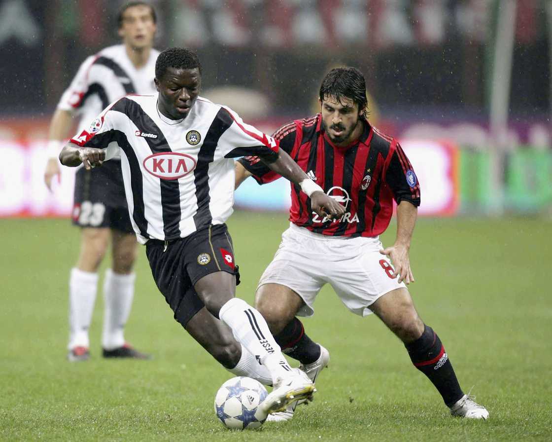 Sulley Muntari, Jose Mourinho, Inter Milan, Champions League, Serie A. Sulley Muntari, Jose Mourinho, Inter Milan, Champions League, Serie A.